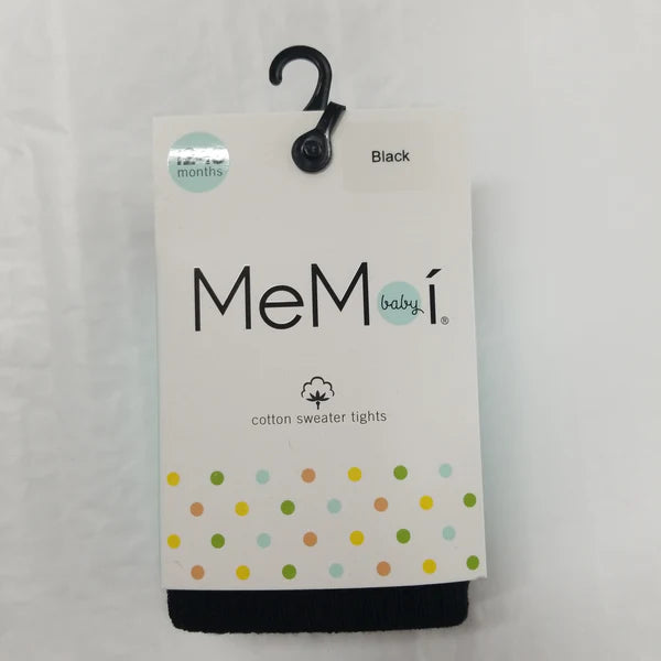 Memoi Infant Classic Ribbed Cotton Blend Opaque Tights MK-302B