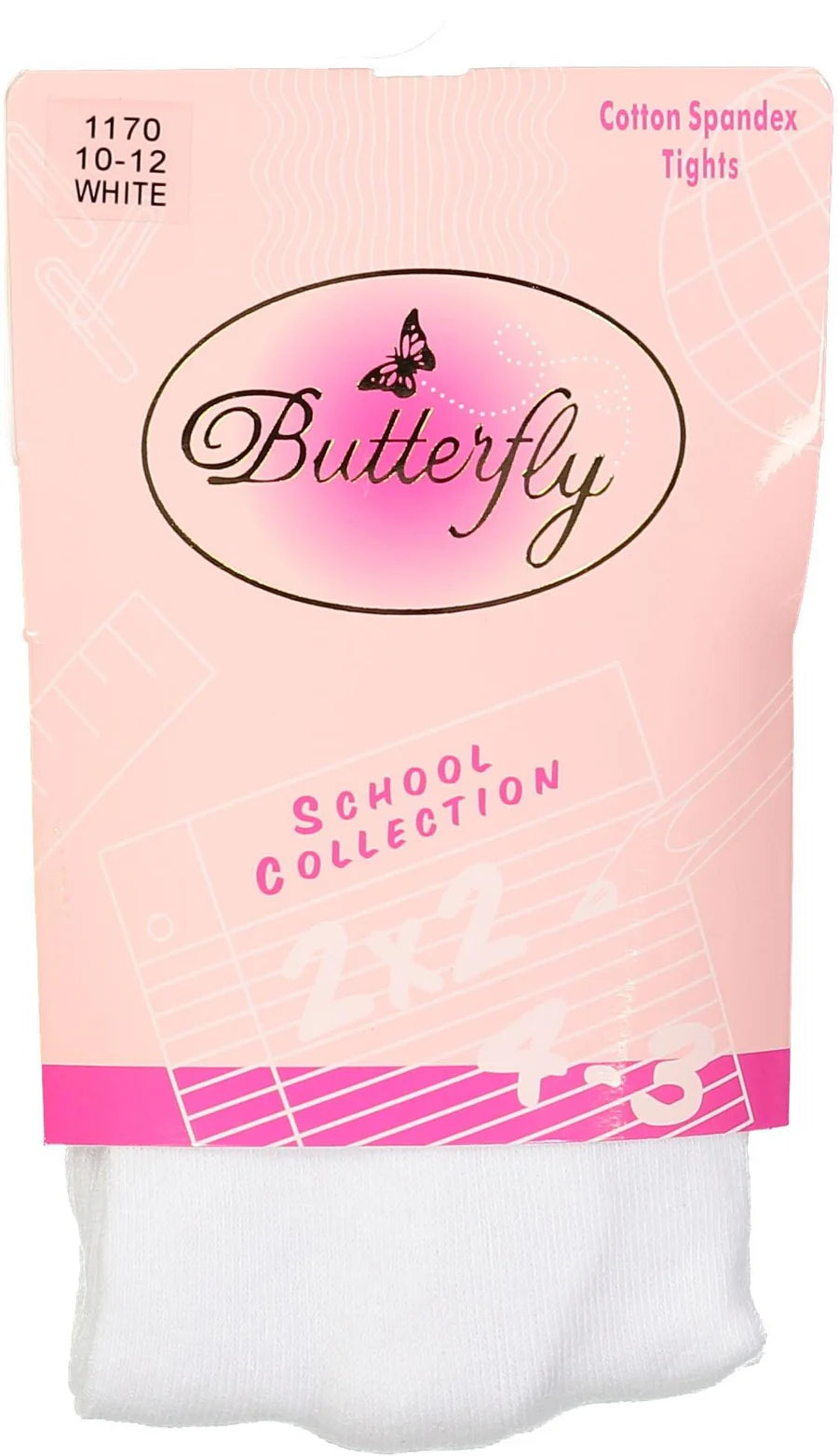 Butterfly Infant Flat Cotton Knit Tights - 1170