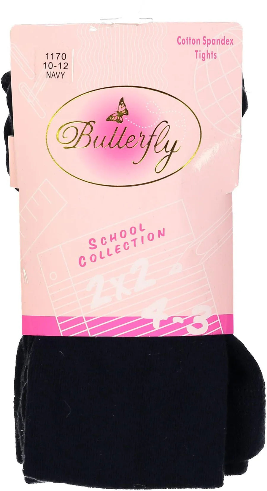 Butterfly Infant Flat Cotton Knit Tights - 1170