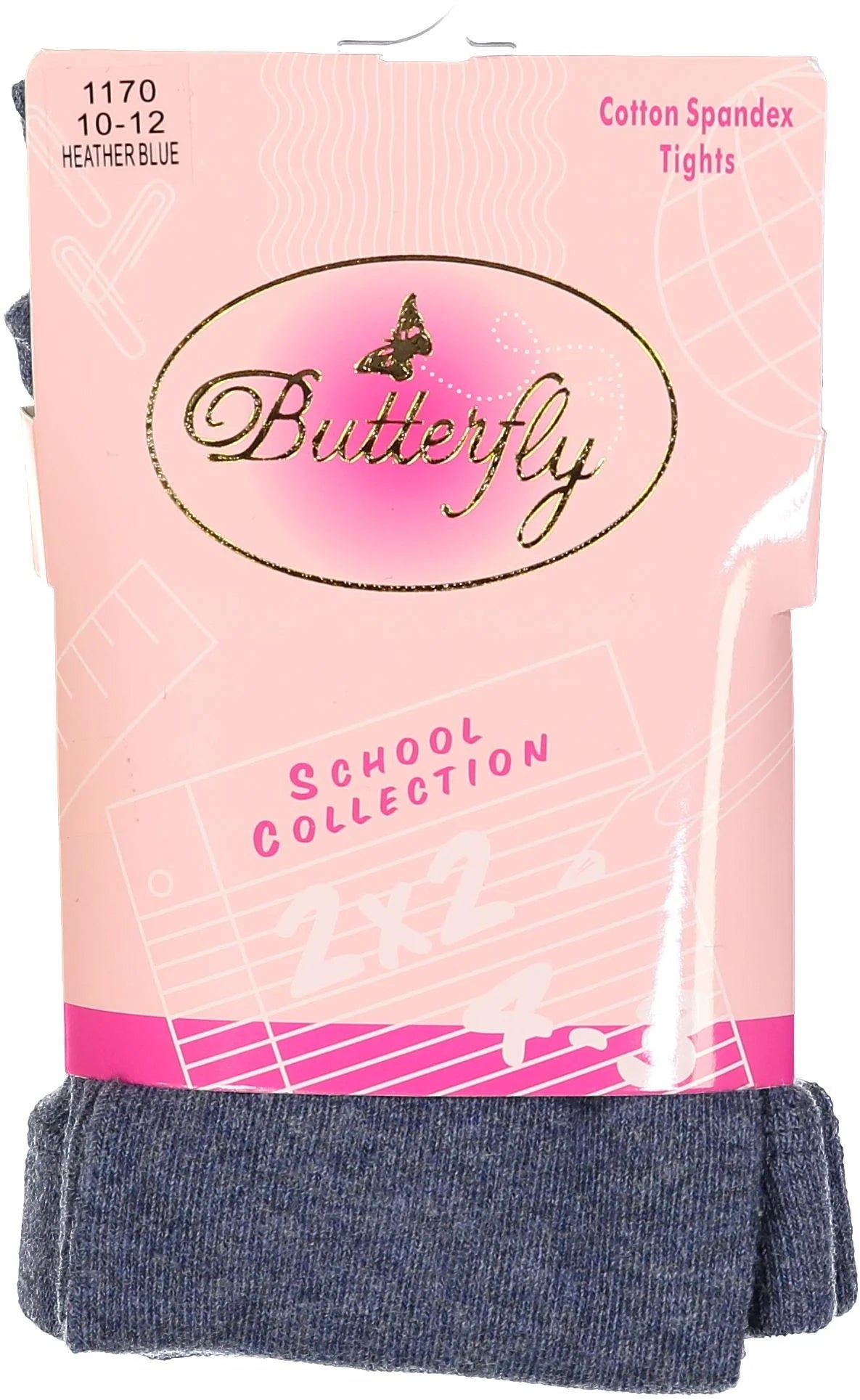 Butterfly Girls Flat Cotton Knit Tights - 1170