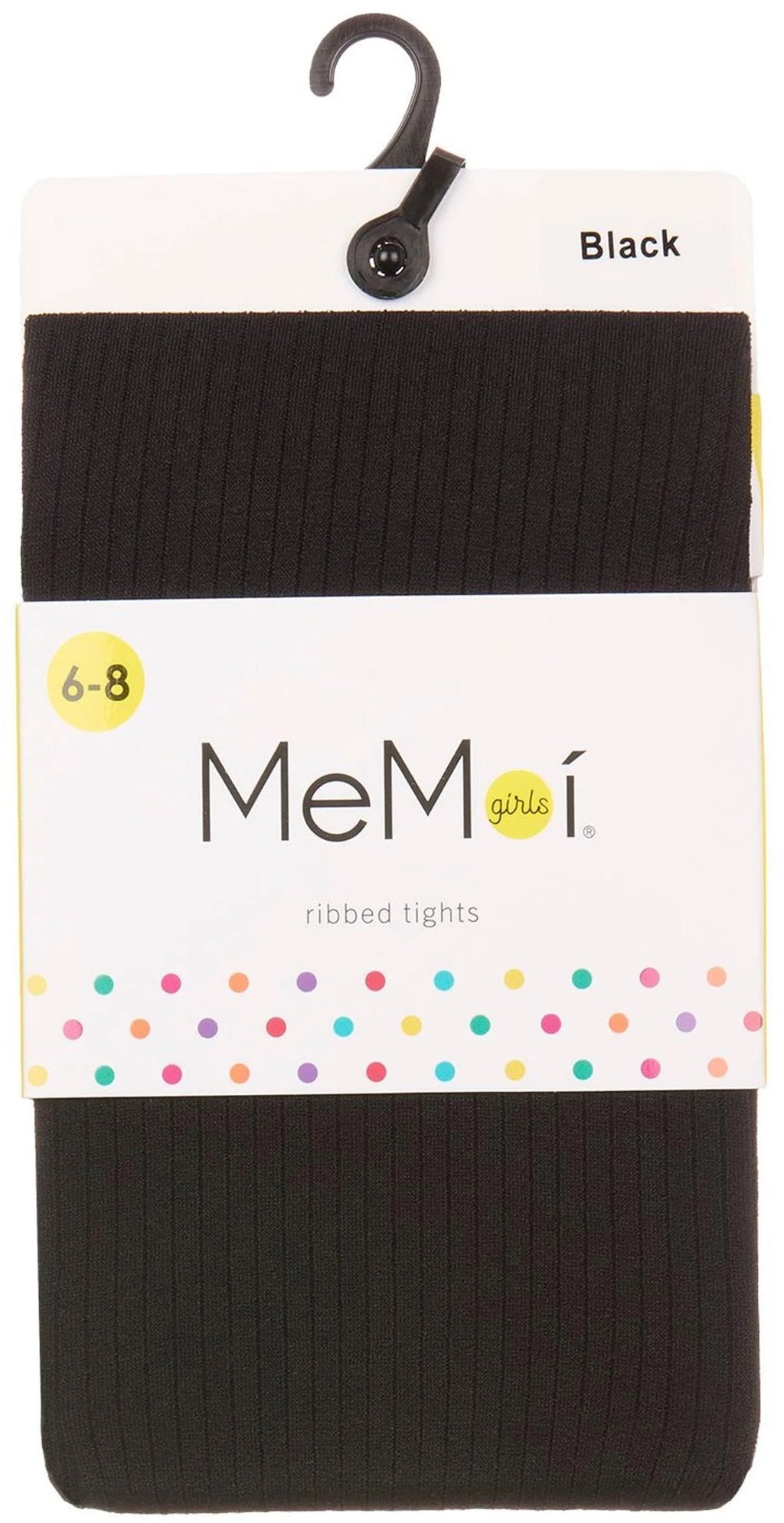 Memoi Girls' Opaque Fine Ribbed Nylon Tights MK - 214