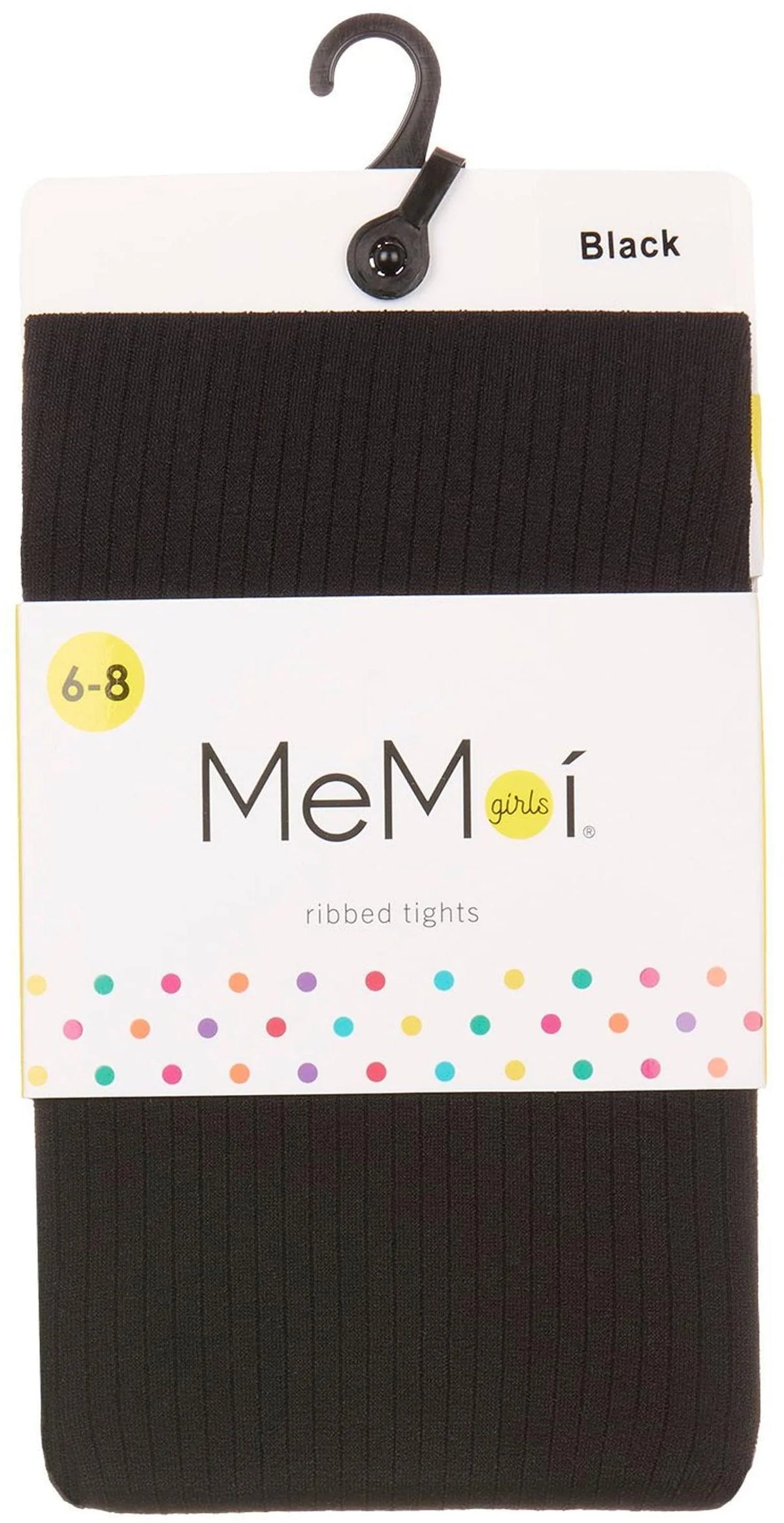 Memoi Girls' Opaque Fine Ribbed Nylon Tights MK - 214
