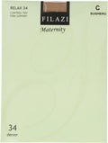 Filazi Womens Relax 34 Denier Control Top Firm Support Maternity Pantyhose - 5834