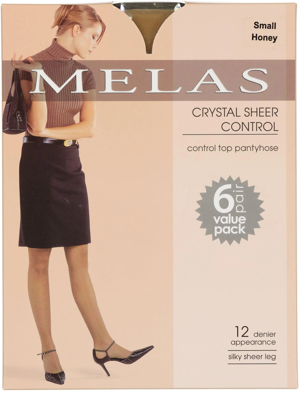 Melas Sheer Control Top 12 Den 6 Pack - As-6096