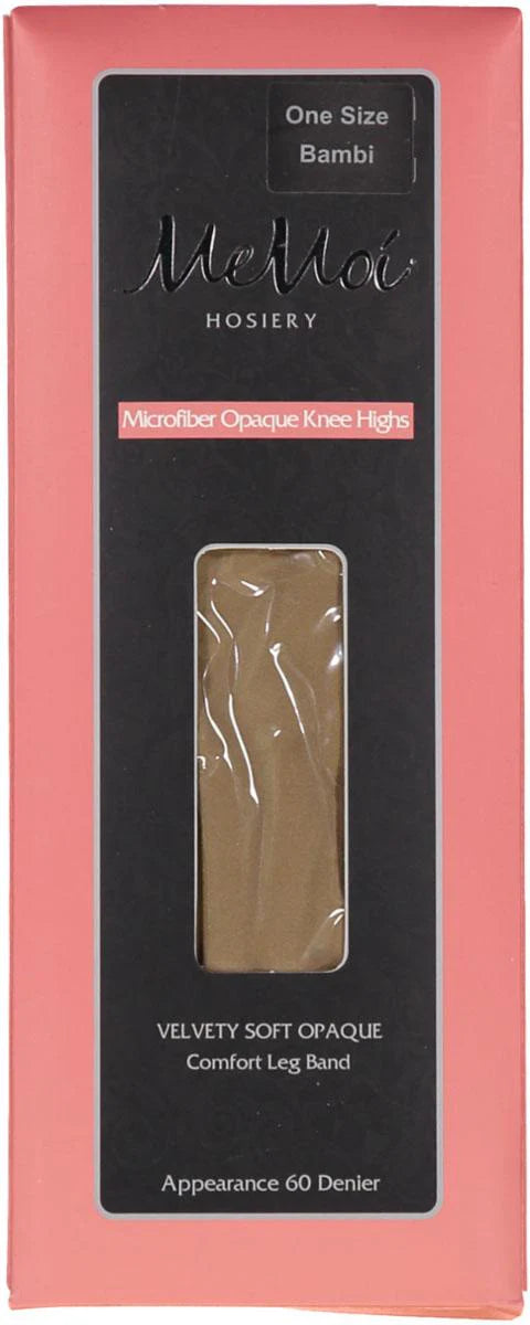 Memoi Microfiber Opaque Knee High MS 736