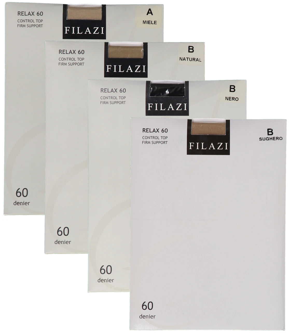 Filazi Womens Relax 60 Denier Control Top Firm Support Pantyhose -MOD 5865