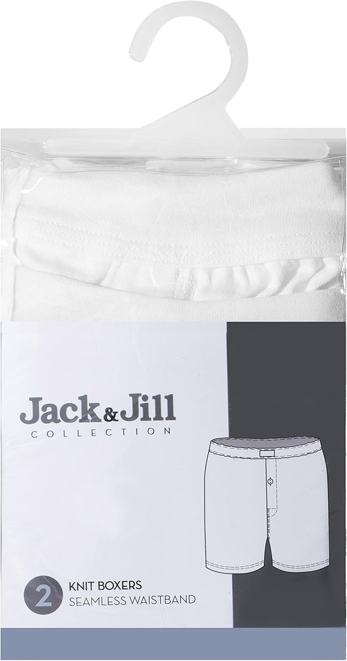 Jack & Jill Men's Knit Boxer Shorts 2-Pack