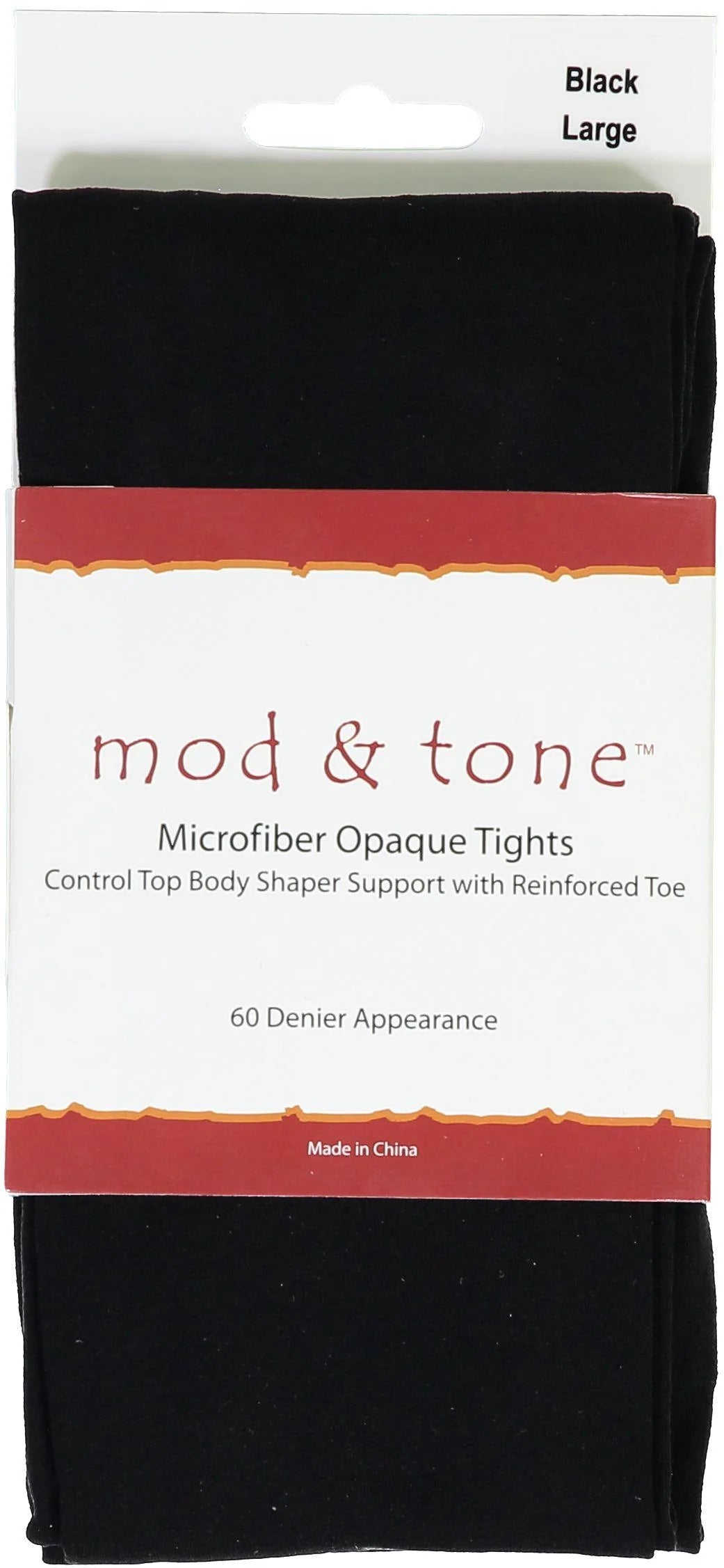 Mod & Tone Womens Microfiber Support Tights 60 Denier - 6020