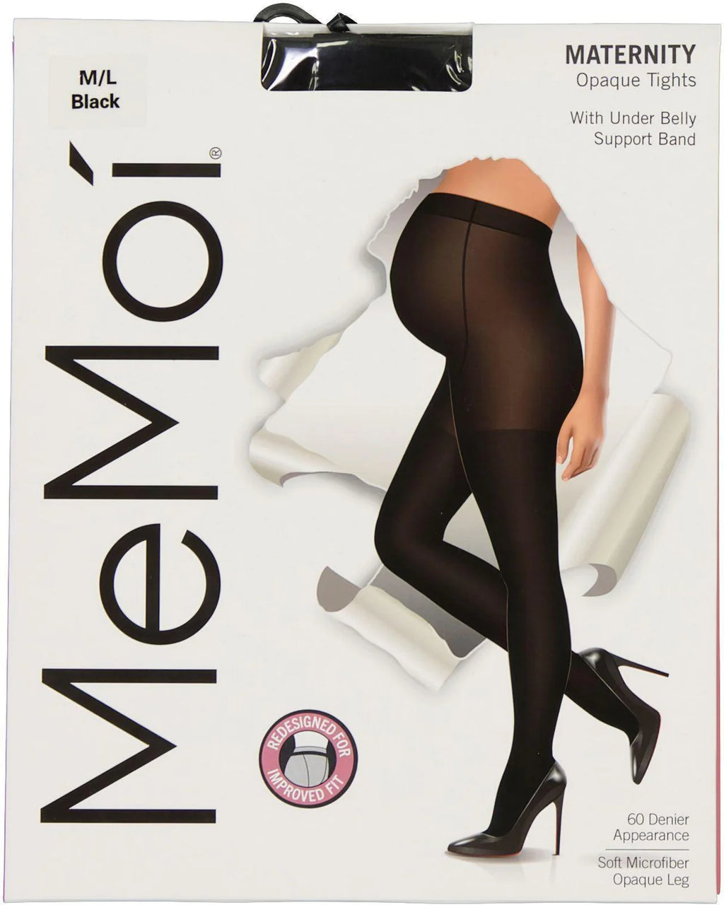 Memoi Womens Microfiber 60 Denier Opaque Maternity Tights - Ma-404