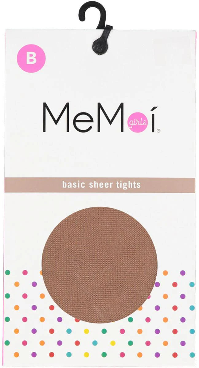 Memoi Girls Essential Sheer Nylon Tights - Mk-303