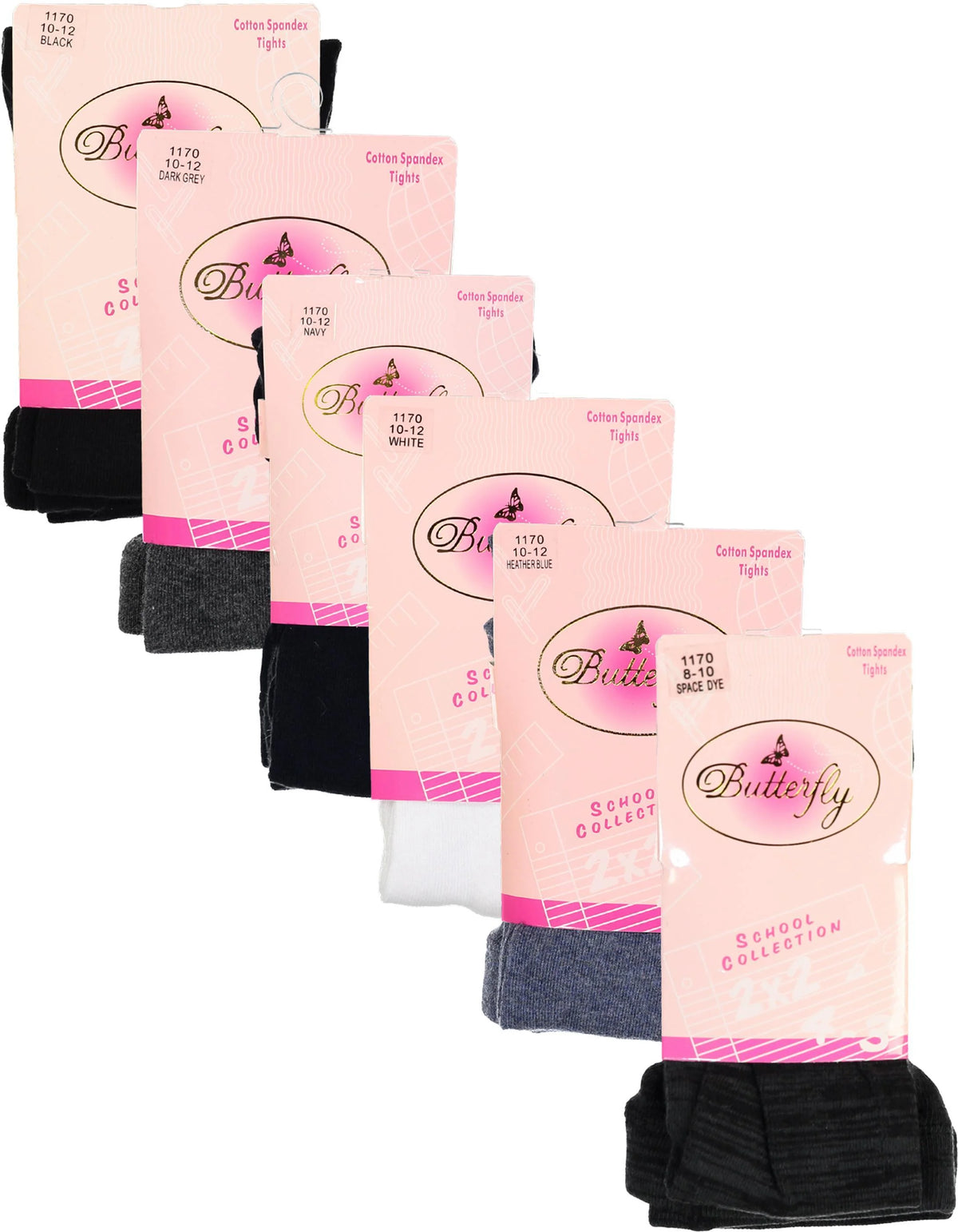 Butterfly Infant Flat Cotton Knit Tights - 1170