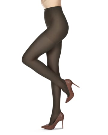Melas Womens 12 Denier Soft Sheen Crystal Sheer Control Top Pantyhose - As-609