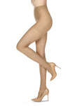 Melas Womens 12 Denier Soft Sheen Crystal Sheer Control Top Pantyhose - As-609