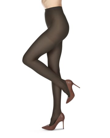 Melas Womens 12 Denier Crystal Sheer Longline Shaper Pantyhose - As-611