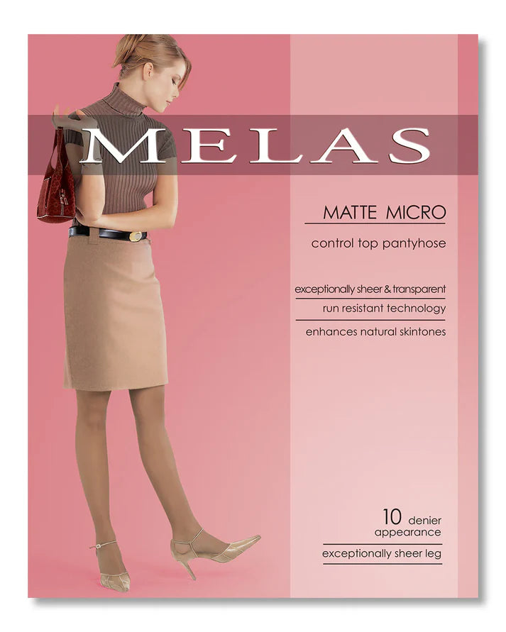 Melas Matte micro control top pantyhouse 10 deniar -AS-617