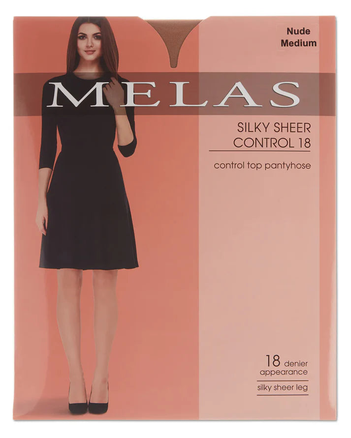 Melas Womens Silky Sheer Control 18 Pantyhose AS-622