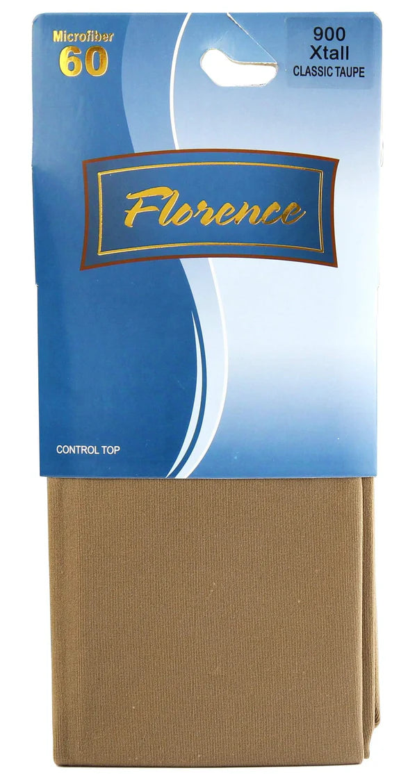 Florence Microfiber Opaque 60 Denier Control Top Tights - 900