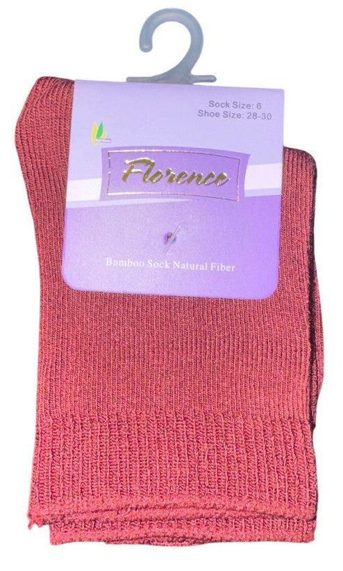Florence Bamboo Cotton Crew Sock Style -179