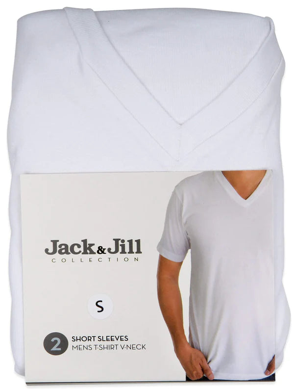 Jack & Jill Men's V-neck T-shirt 2-pack