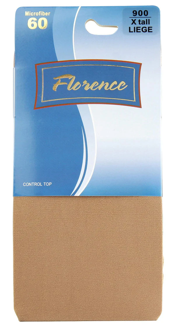 Florence Microfiber Opaque 60 Denier Control Top Tights - 900