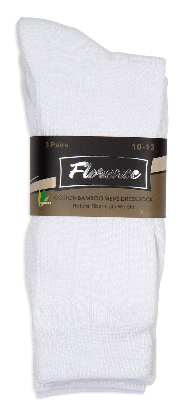 Florence Cotton Bamboo Mens Dress Sock Pack of 3 Style - 190