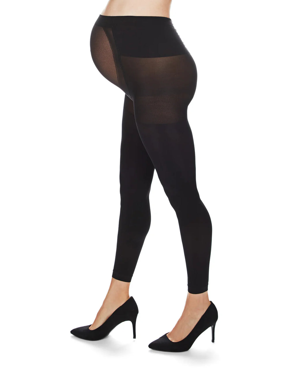 Memoi Maternity Completely Opaque Footless Tights MA - 343