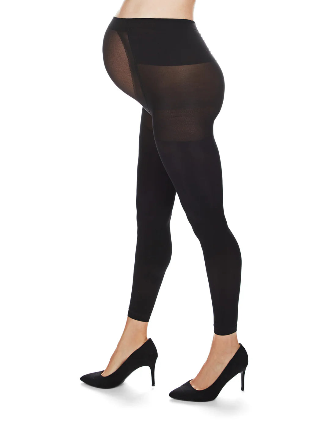 Memoi Maternity Completely Opaque Footless Tights MA - 343