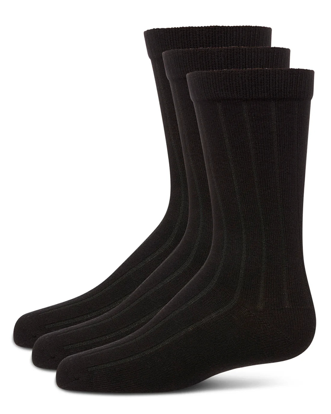 Memoi 3 Pair pack Boys Ribbed Crew Socks MK - 10950