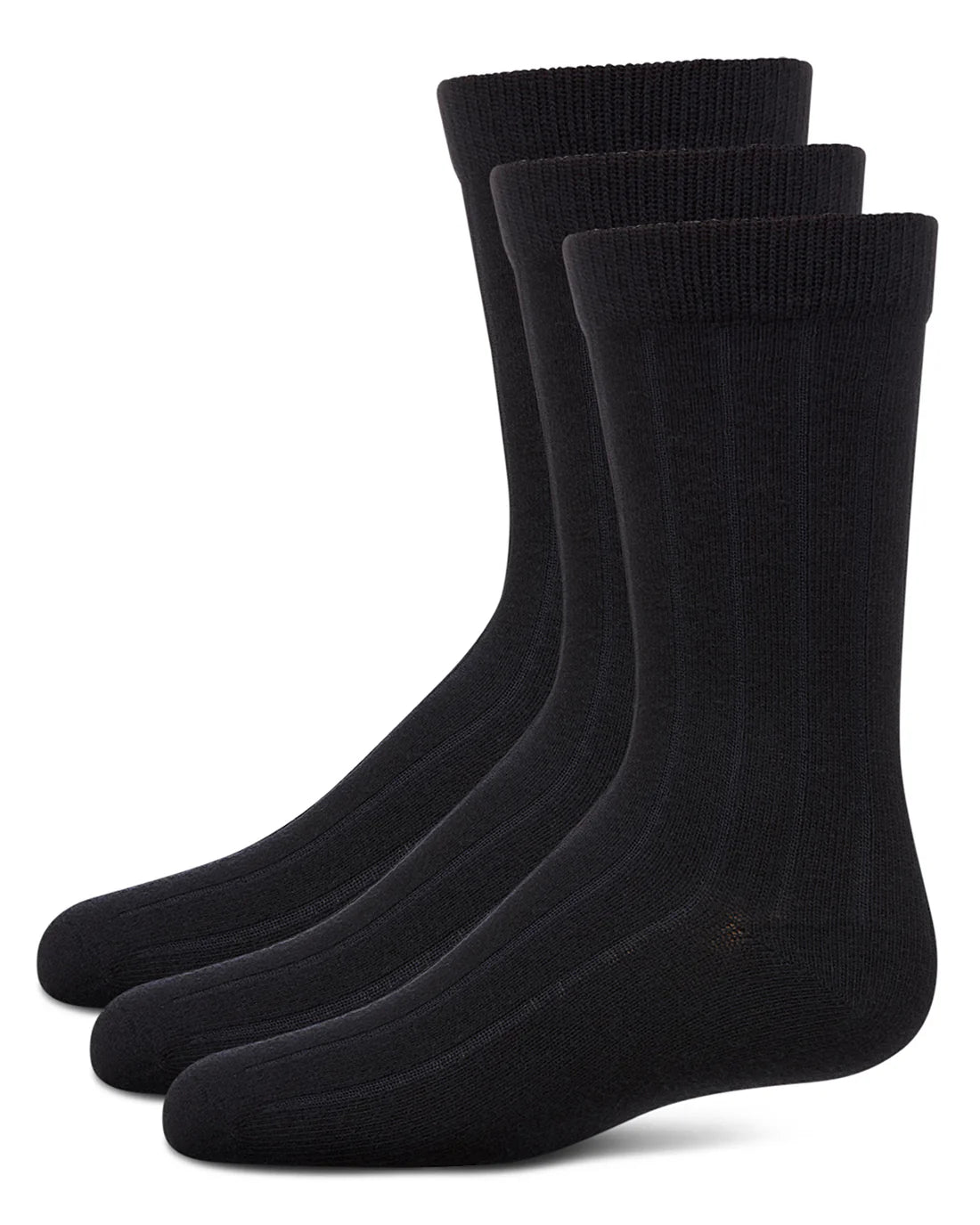 Memoi 3 Pair pack Boys Ribbed Crew Socks MK - 10950