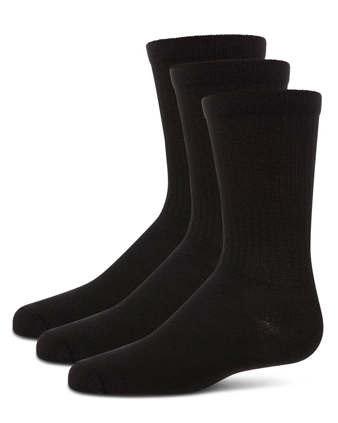 Memoi 3 Pair Pack Boys Ribbed Crew Sports Sock MK 10955