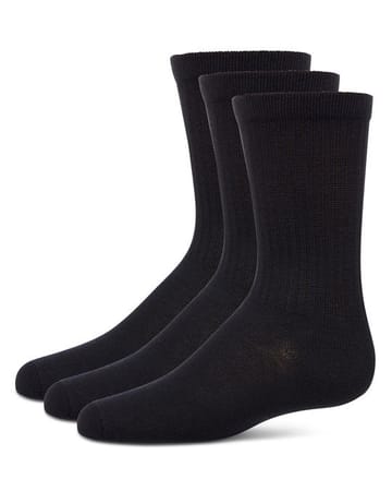 Memoi 3 Pair Pack Boys Ribbed Crew Sports Sock MK 10955