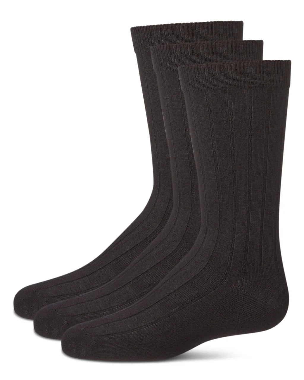 Memoi Bamboo 3 Pair Pack Boys Ribbed Sock MK - 10960