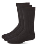 Memoi Bamboo 3 Pair Pack Boys Ribbed Sock MK - 10960