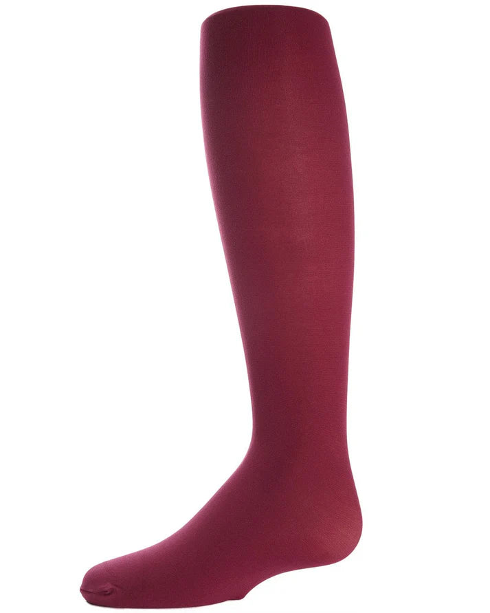 Memoi Girls Soft Pima Cotton Opaque Tights - Mk-301