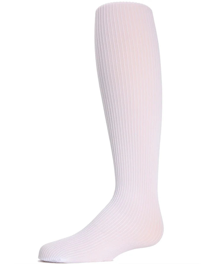 Memoi Textured Toes Girls Ribbed Tights - Mk-209
