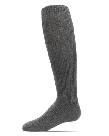 Memoi Thin Ribbed Cotton Tights MK - 315