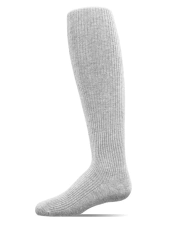Memoi Thin Ribbed Cotton Tights MK - 315