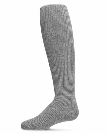 Memoi Thin Ribbed Cotton Tights MK - 315