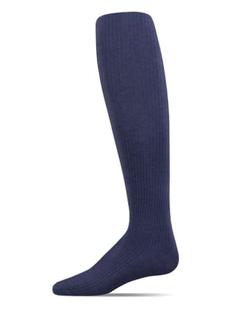 Memoi Thin Ribbed Cotton Tights MK - 315