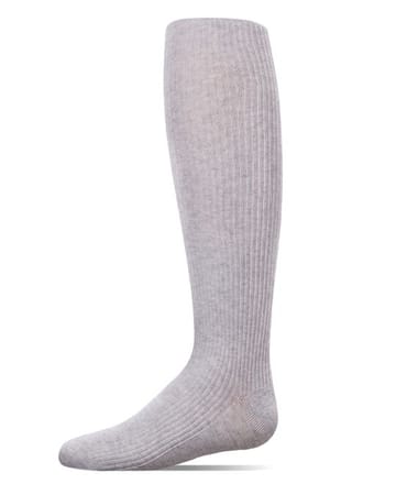 Memoi Thin Ribbed Cotton Tights MK - 315