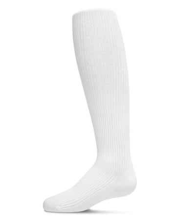 Memoi Thin Ribbed Cotton Tights MK - 315