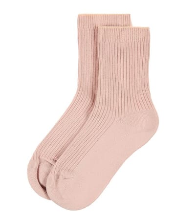 Memoi Thin Ribbed Crew Sock MK - 5204