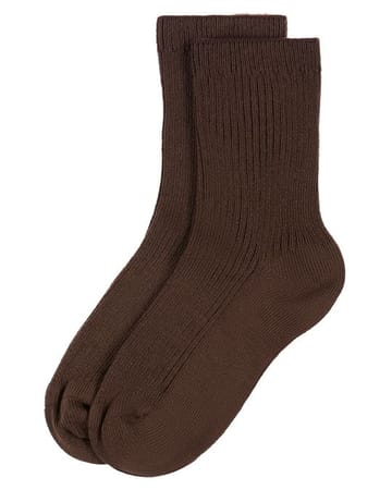 Memoi Thin Ribbed Crew Sock MK - 5204