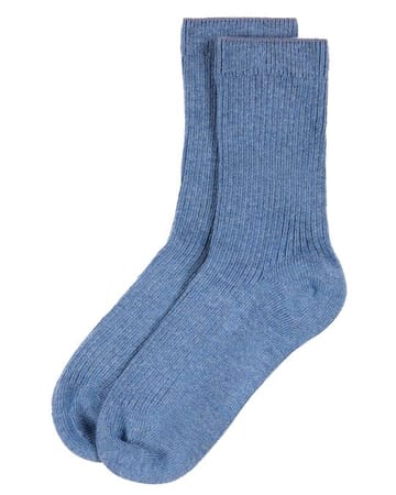 Memoi Thin Ribbed Crew Sock MK - 5204