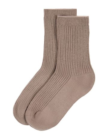 Memoi Thin Ribbed Crew Sock MK - 5204