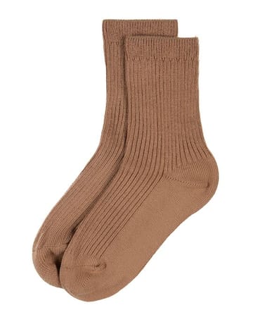 Memoi Thin Ribbed Crew Sock MK - 5204