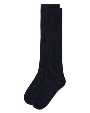 Memoi Thin Ribbed Knee High MK - 5256