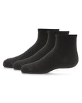 Memoi Kids 3 Pair Pack Mid Cut Cotton Blend Socks - Mk-563