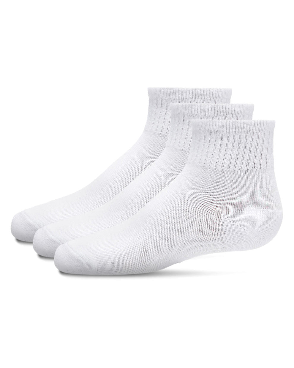Memoi Kids 3 Pair Pack Mid Cut Cotton Blend Socks - Mk-563