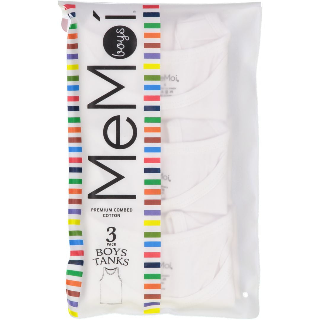 Memoi Boys Tank Undershirts 3 Pack - MKU-1010